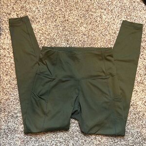 Gym People | Womens Olive Green Leggings | Small